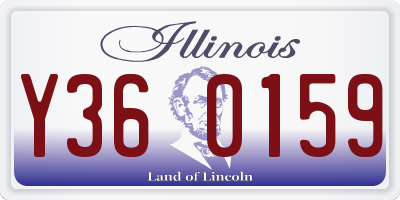 IL license plate Y360159