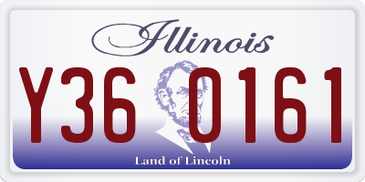 IL license plate Y360161