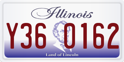 IL license plate Y360162