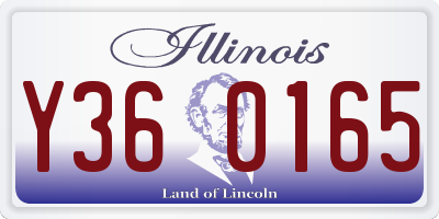 IL license plate Y360165