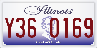 IL license plate Y360169