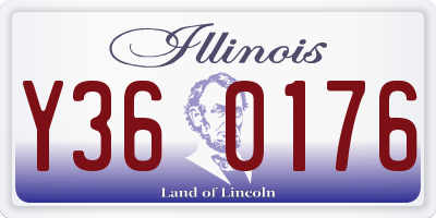 IL license plate Y360176