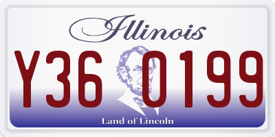 IL license plate Y360199