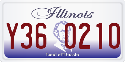 IL license plate Y360210