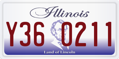 IL license plate Y360211