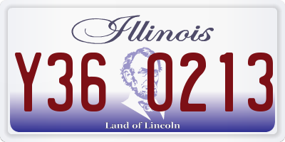IL license plate Y360213