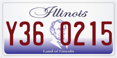 IL license plate Y360215
