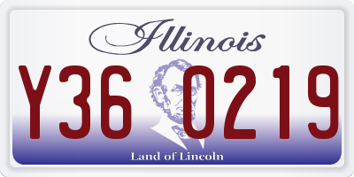 IL license plate Y360219