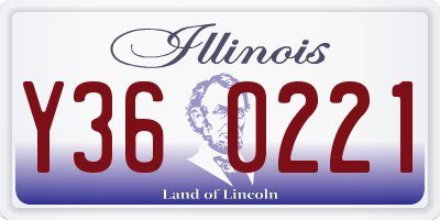 IL license plate Y360221