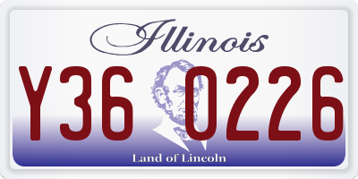 IL license plate Y360226