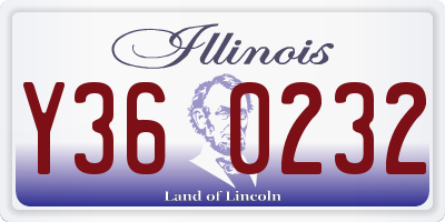 IL license plate Y360232