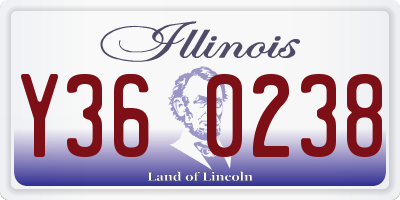 IL license plate Y360238