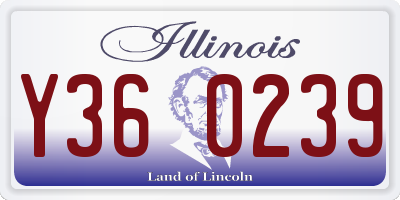 IL license plate Y360239
