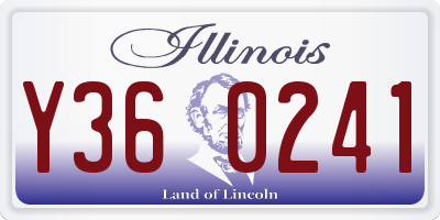 IL license plate Y360241