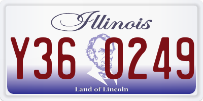 IL license plate Y360249