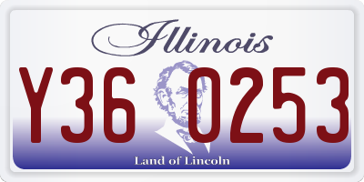 IL license plate Y360253