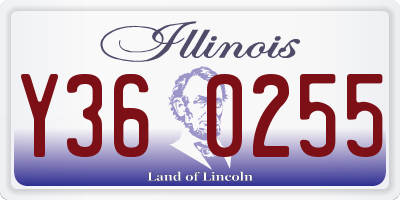 IL license plate Y360255