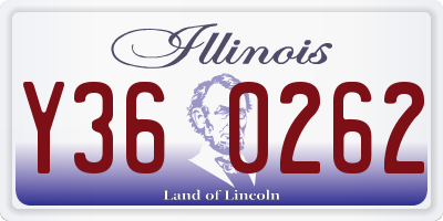 IL license plate Y360262