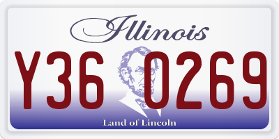 IL license plate Y360269