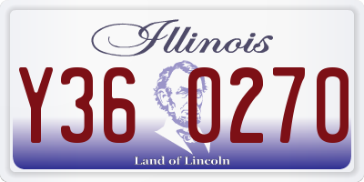 IL license plate Y360270