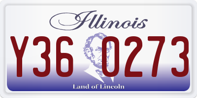 IL license plate Y360273