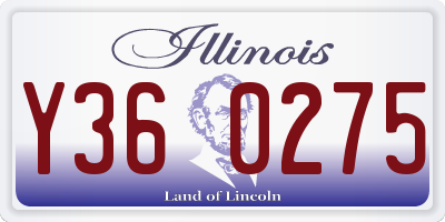 IL license plate Y360275