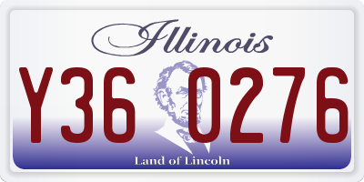 IL license plate Y360276