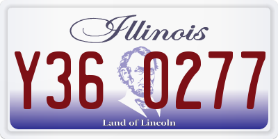 IL license plate Y360277