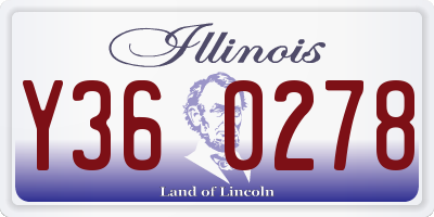 IL license plate Y360278