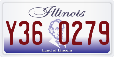 IL license plate Y360279