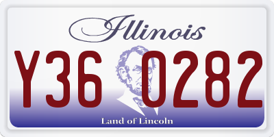 IL license plate Y360282