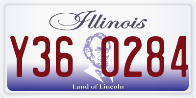 IL license plate Y360284