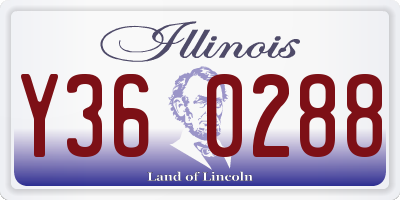 IL license plate Y360288