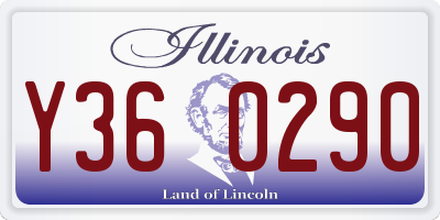 IL license plate Y360290
