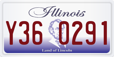 IL license plate Y360291