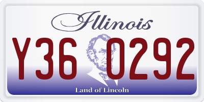 IL license plate Y360292