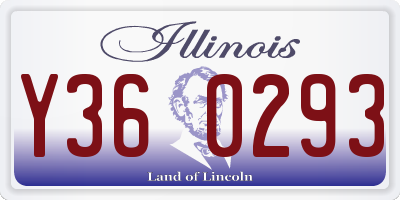 IL license plate Y360293