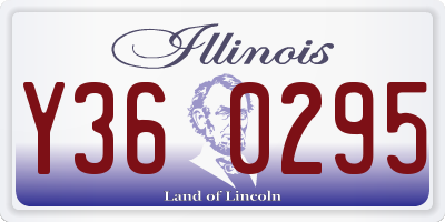IL license plate Y360295