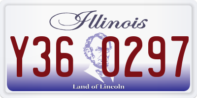 IL license plate Y360297