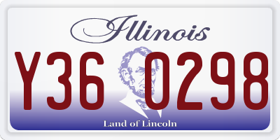 IL license plate Y360298
