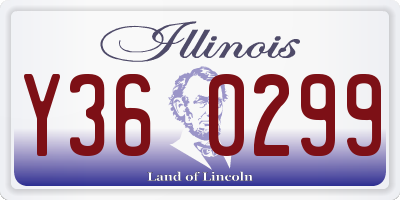 IL license plate Y360299