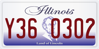 IL license plate Y360302