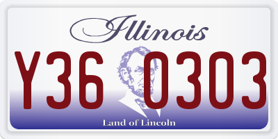 IL license plate Y360303