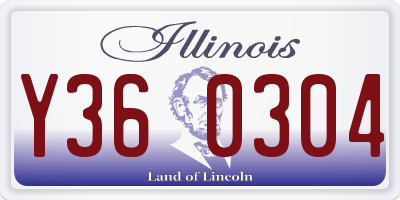 IL license plate Y360304