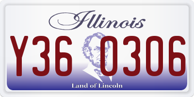 IL license plate Y360306