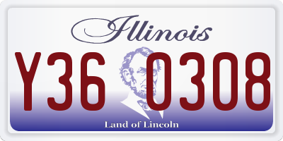 IL license plate Y360308