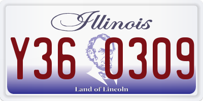 IL license plate Y360309