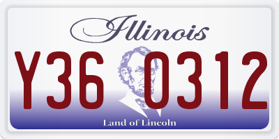 IL license plate Y360312