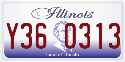 IL license plate Y360313