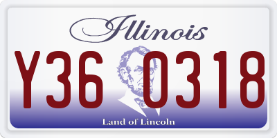 IL license plate Y360318